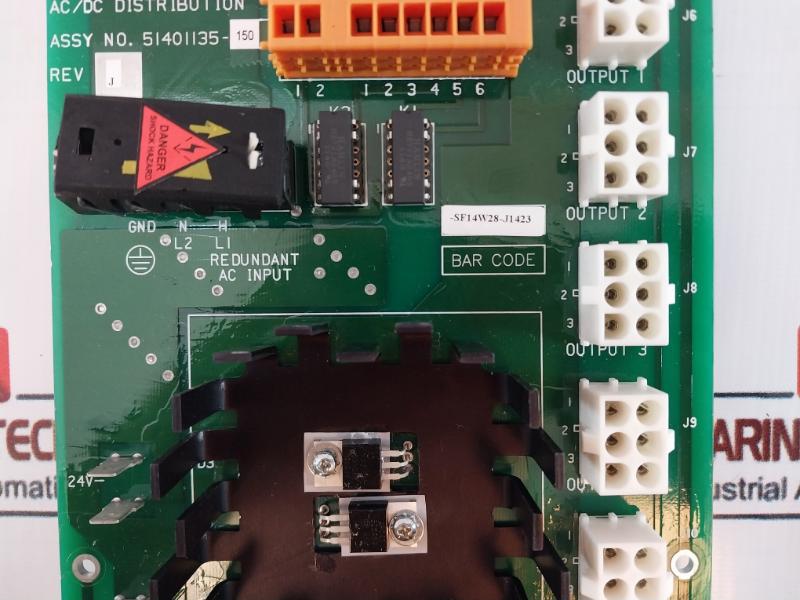 Honeywell 51401135-150 REV J AC/DC Distribution Board 51401134-100