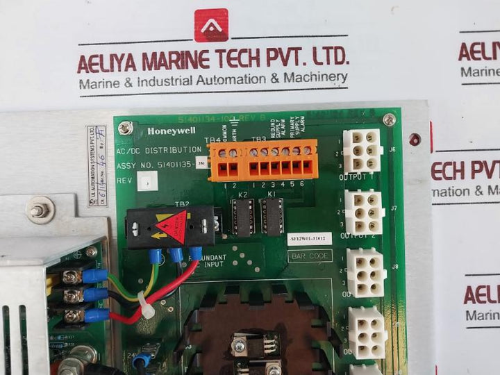 Honeywell 51401135-350 Ac/Dc Distribution Power Supply Board Pm10-p8-230Vac