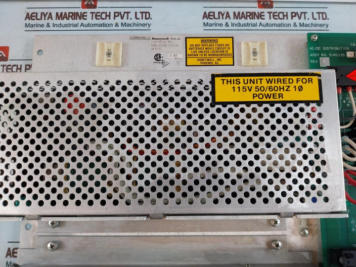 Honeywell 51401140-200 Power System With Ac/Dc Distribution Board 51401135-100