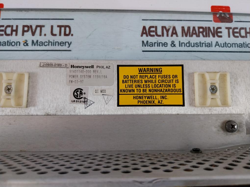 Honeywell 51401140-200 Power System With Ac/Dc Distribution Board 51401135-100