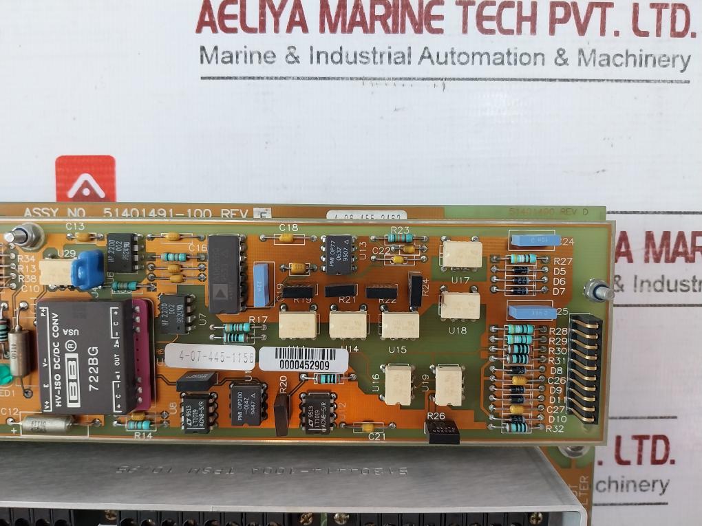 Honeywell 51401491-100 Low Level Analog Tc Mux/Filter Rev F/E 51304414-100A 250V