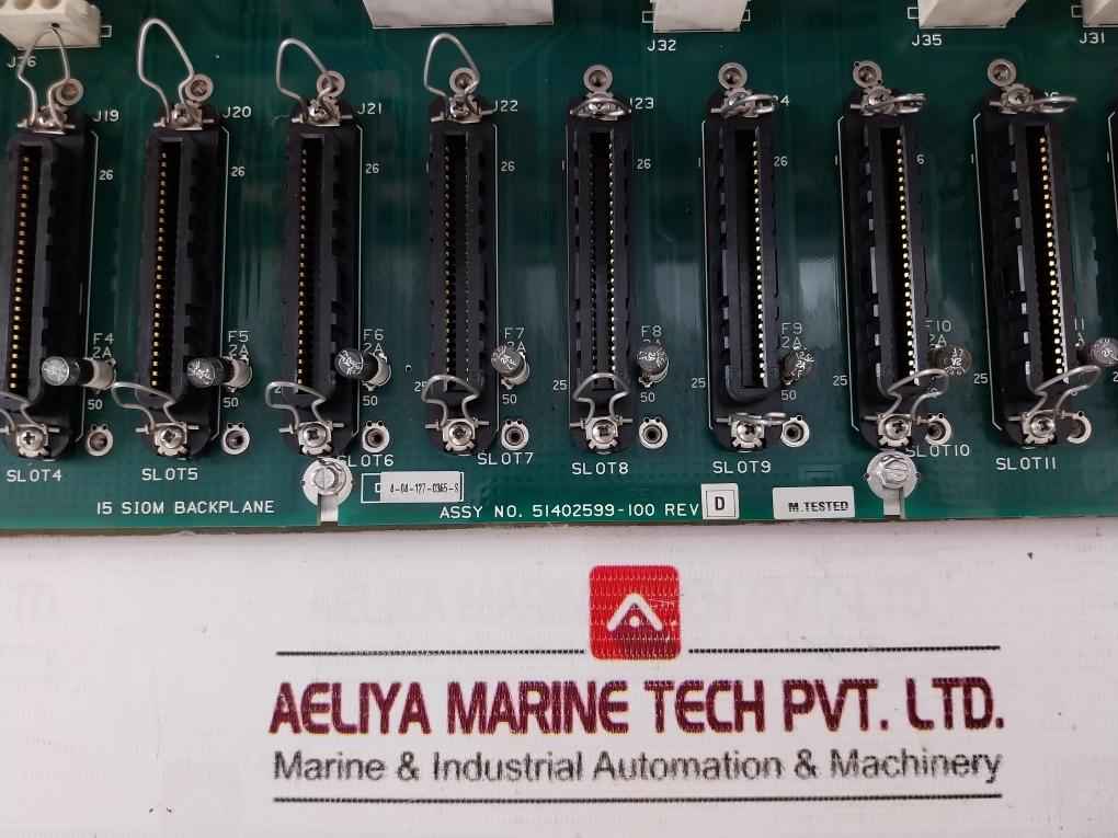 Honeywell 51401618-100 15 Slot Siom Backplane System Assembly 51402599-100 Rev-b
