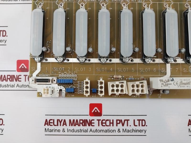 Honeywell 51401632-100 Slot 1-15 Backpanel Module 94V-0, 24Vdc Rev B