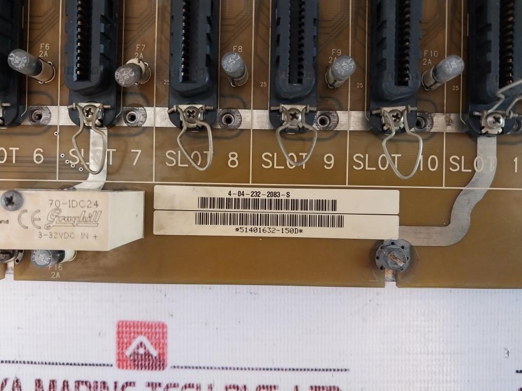 Honeywell 51401632-150/ 51401631-100 Hpm Slot 1-15 Back Panel Module