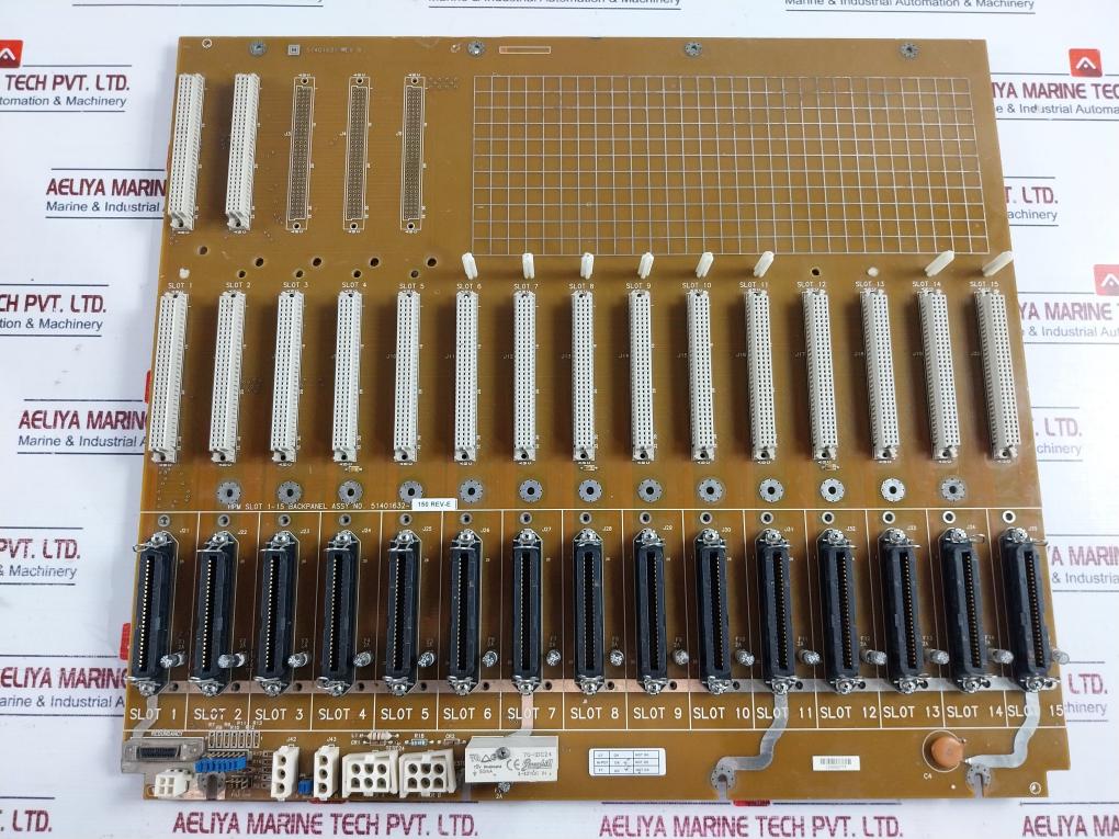 Honeywell 51401632-150 Hpm Slot 1-15 Backpanel Module D-5844-a-104 Rev.E