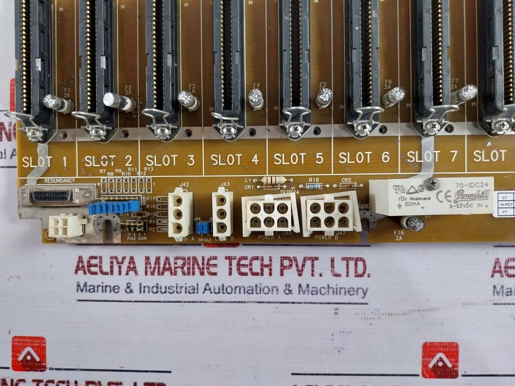 Honeywell 51401632-150 Hpm Slot 1-15 Backpanel Module D-5844-a-104 Rev.E