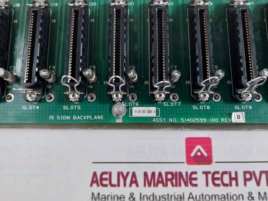 Honeywell 51402599-100 15 Slot Siom Backplane Rack System Rev: D 51401618-100