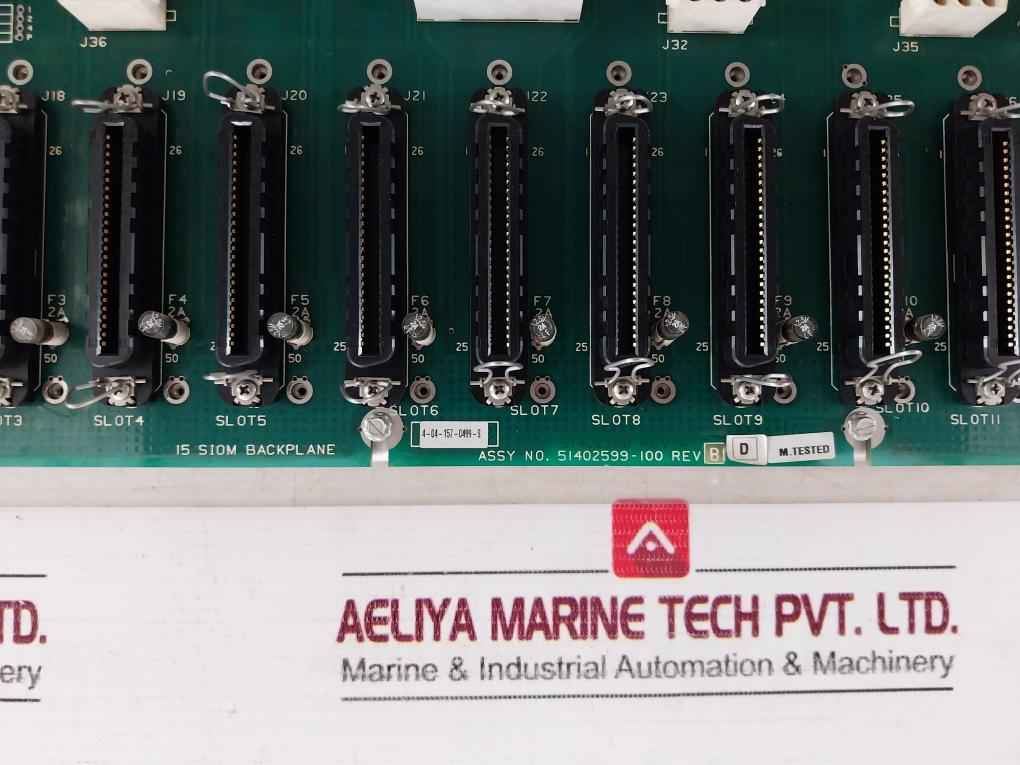 Honeywell 51402599-100 15 Slot Siom Backplane System Mu-plam02 Rev: A