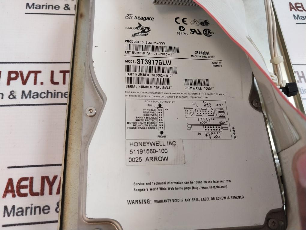Honeywell 51403393-100 Hard Disk St39175lw, 9l6002-010, Rev.a