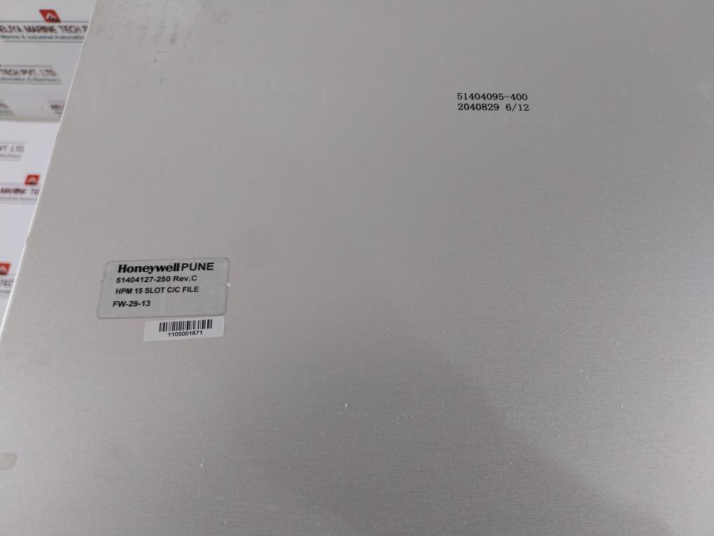 Honeywell 51404127-250 Process Manager Hpm 15 Slot C/C File Rev.C Fw-29-13