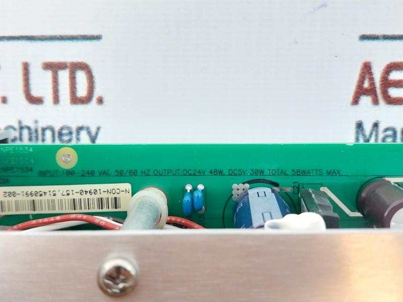 Honeywell 51450991-002 Switching Power Supply, 5Vdc/6A, 24Vdc/2A, 58W, Npe1534