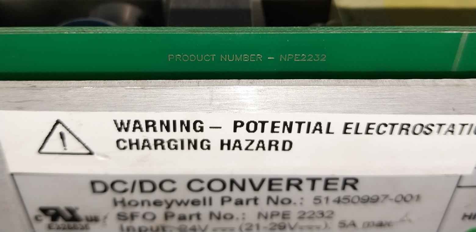 Honeywell 51450997-001 Dc/Dc Converter 5Vdc/6A E328835 0-60°C Rev.2 Hc900