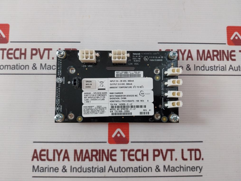 Honeywell 51454475-100 Controller Memory Backup With Battery Charge