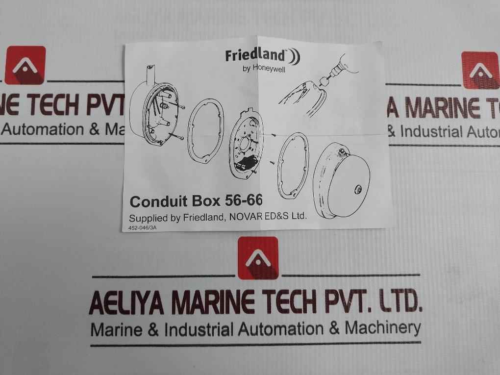 Honeywell 56-66 Friedland Conduit Box For Series 5&6 Bell Fitting