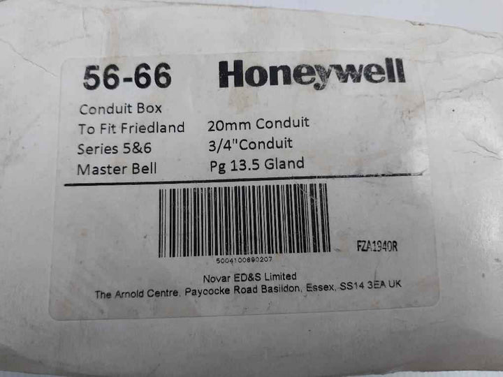 Honeywell 56-66 Friedland Conduit Box For Series 5&6 Bell Fitting