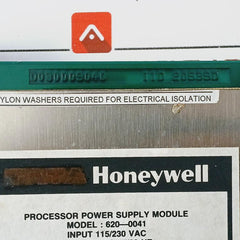 Honeywell 620-0041 Processor Power Supply Module 115/230vac
