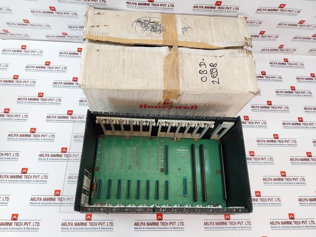 Honeywell 620-1690 14 Slot Processor Rack Chasis Plc Module 620-11/14/19 Rev. A