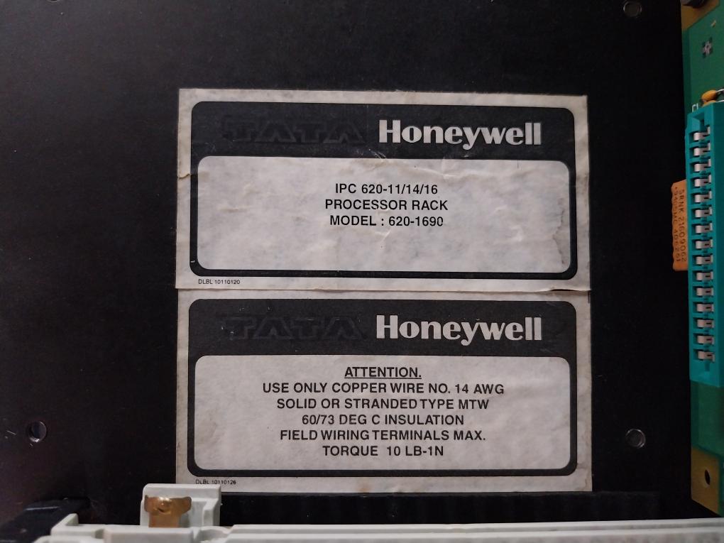Honeywell 620-1690 14 Slot Processor Rack Chasis Plc Module 620-11/14/19 Rev. A