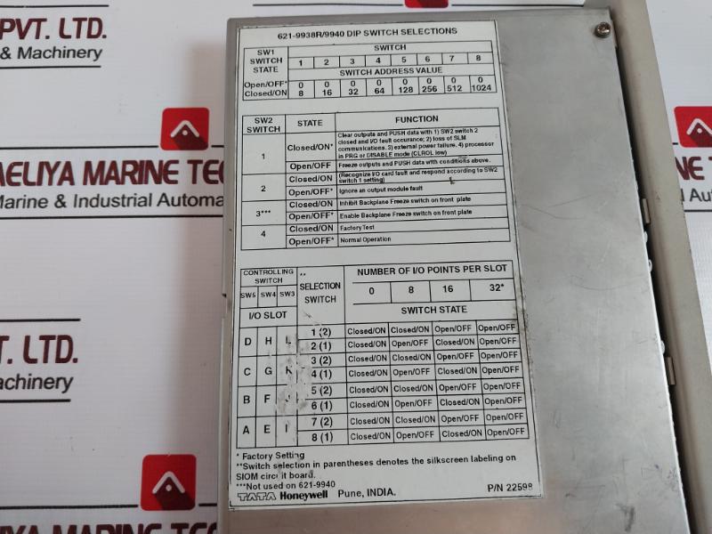 Honeywell 621-9938r Serial I/o Module D030009111c Vr 3.2