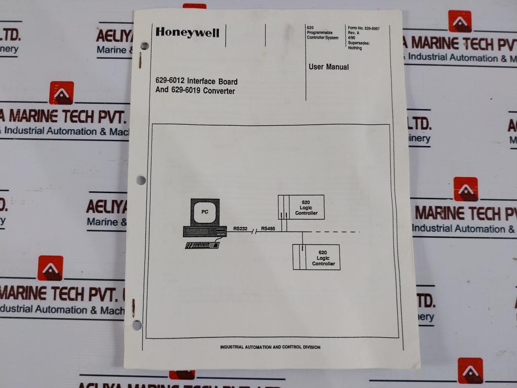 Honeywell 629-6019C Rs-485 Converter Module With Cable E111240-8