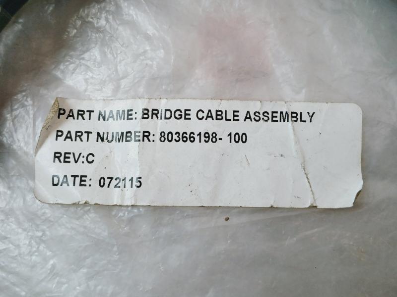 Honeywell 80366198-100 Bridge Cable Assembly Nc-3015 Mu-kbft 01 Rev: C