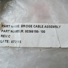 Honeywell 80366198-100 Bridge Cable Assembly Nc-3015 Mu-kbft 01 Rev: C