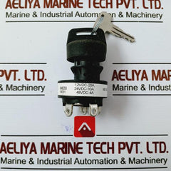 Honeywell 84830 Keylock Switch, 12vdc 20a, 24vdc 10a, 48vdc 4a