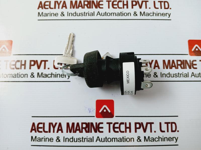 Honeywell 84830 Keylock Switch, 12vdc 20a, 24vdc 10a, 48vdc 4a