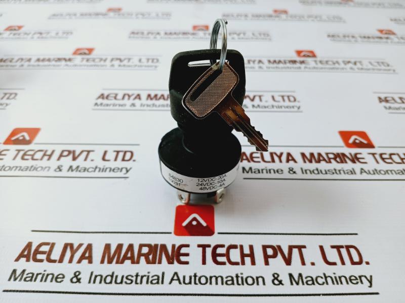 Honeywell 84830 Keylock Switch, 12vdc 20a, 24vdc 10a, 48vdc 4a