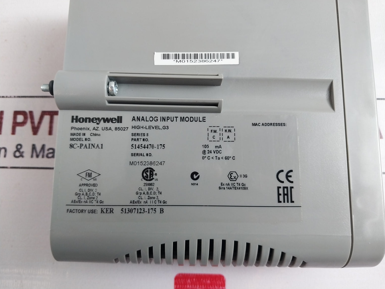 Honeywell 8C-paina1 Analog Input Module 51454470-175