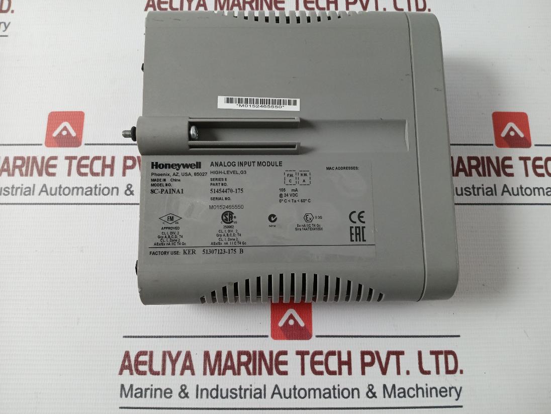 Honeywell 8C-paina1 Analog Input Module 51454470-175 Series 8, 105Ma At 24 Vdc
