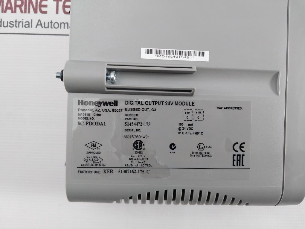 Honeywell 8C-pdoda1 Digital Output Module 24V 51454472-175 105Ma Series:8