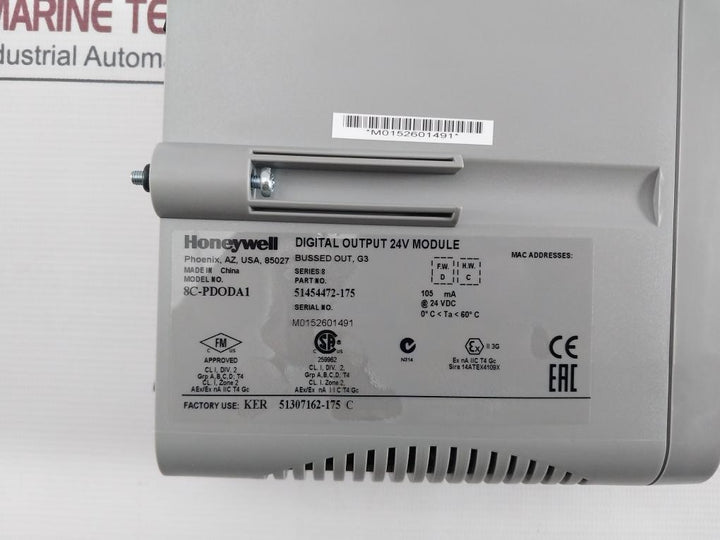 Honeywell 8C-pdoda1 Digital Output Module 24V 51454472-175 105Ma Series:8