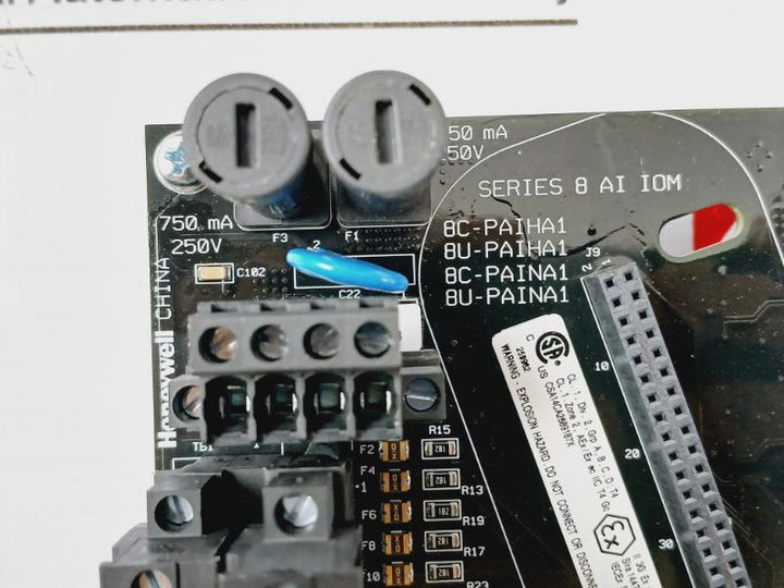 Honeywell 8C-taixa1 Series 8 Ai Iom Analog Input Module Rev: B