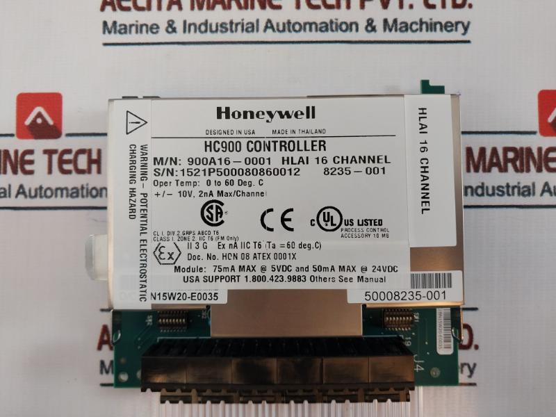 Honeywell 900A16-0001 HC900 Controller 16 Channel Analog Input Module