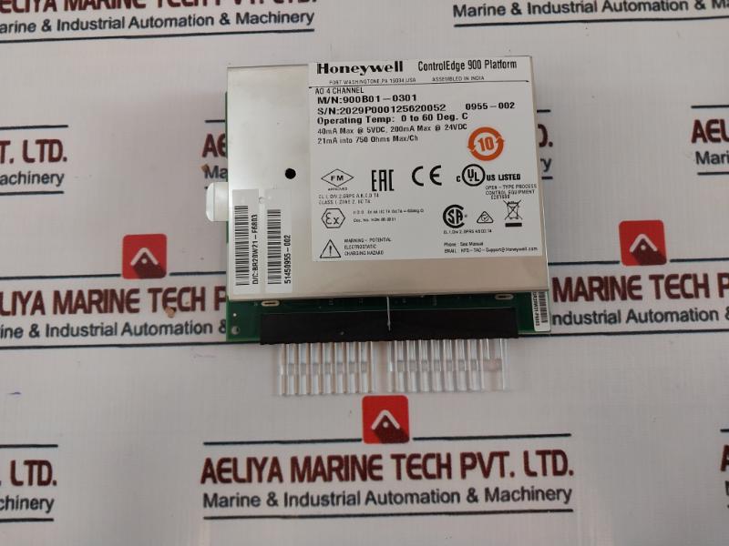Honeywell 900B01-0301 Controledge 900 Platform 4 Channel Analog Output
