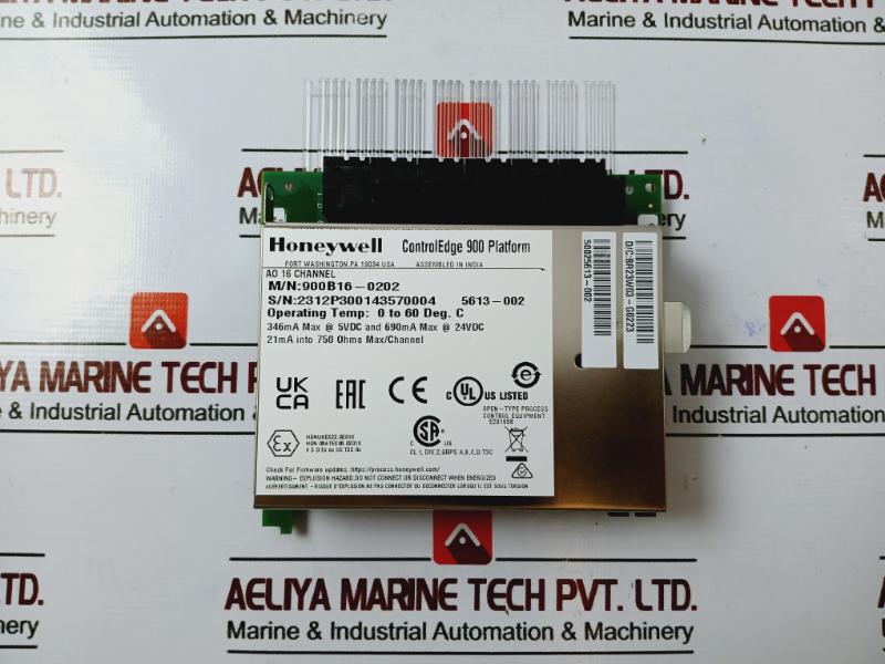 Honeywell 900B16-0202 Controledge 900 16-channel Analog Output Module