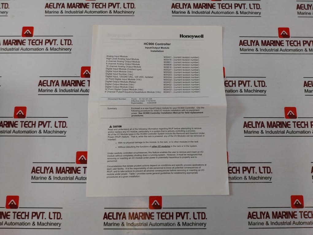 HONEYWELL 900H02-0202 Digital Output Module 24VDC 16 PT HC900 Controller 0225-002