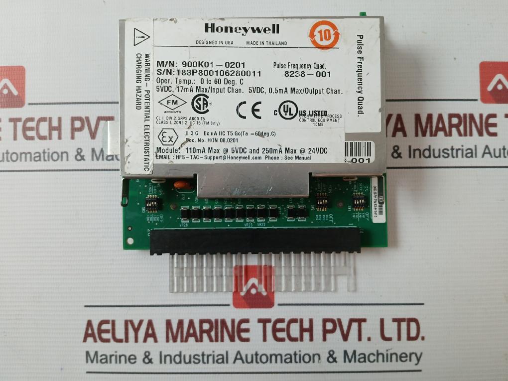 Honeywell 900K01-0201 Plc I/O Module 5Vdc 17Ma Max Mot130 94V-0 Stm-5