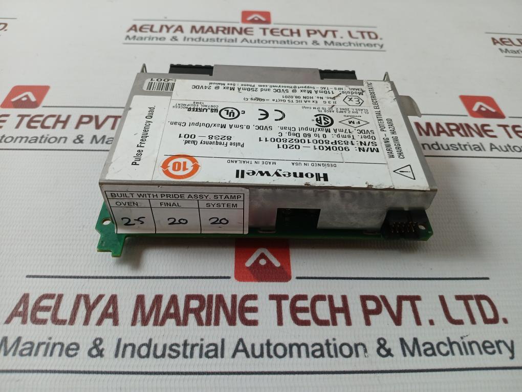 Honeywell 900K01-0201 Plc I/O Module 5Vdc 17Ma Max Mot130 94V-0 Stm-5