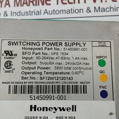 Honeywell 900P01-0001 Hc900 Controller Switching Power Supply 51450991-001 Dc24V