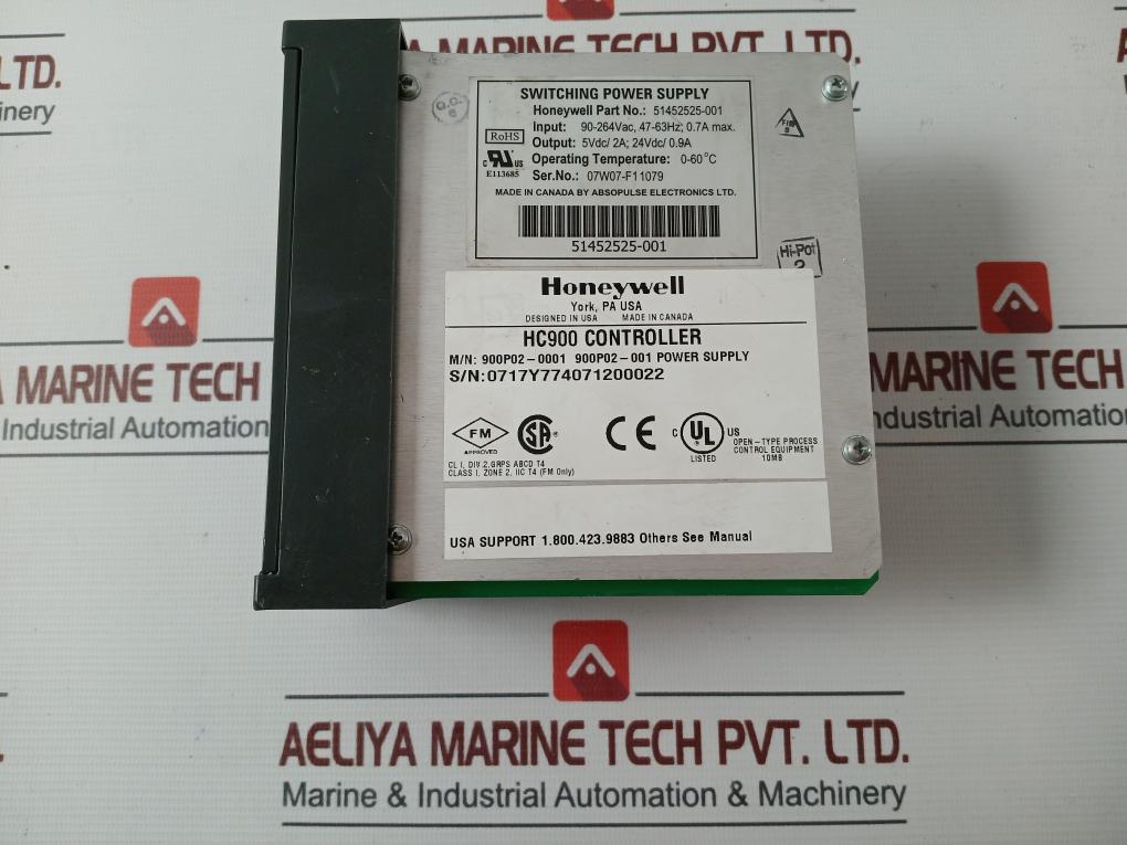Honeywell 900P02-0001 Hc900 Controller Switching Power Supply 51452525-001 0.7A