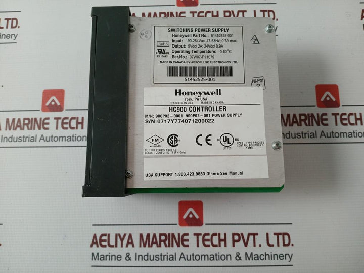 Honeywell 900P02-0001 Hc900 Controller Switching Power Supply 51452525-001 0.7A