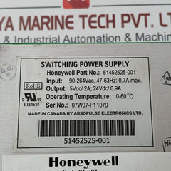 Honeywell 900P02-0001 Hc900 Controller Switching Power Supply 51452525-001 0.7A