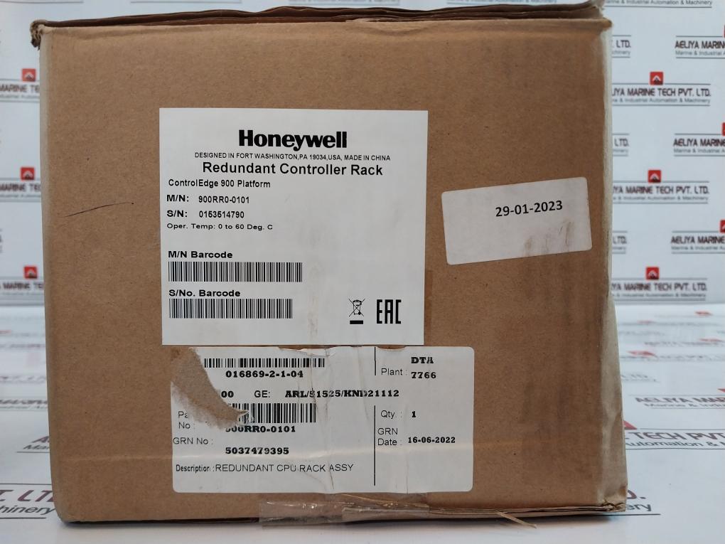 Honeywell 900Rr0-0101 Redundant Cpm Rack Controledge 900 Platform