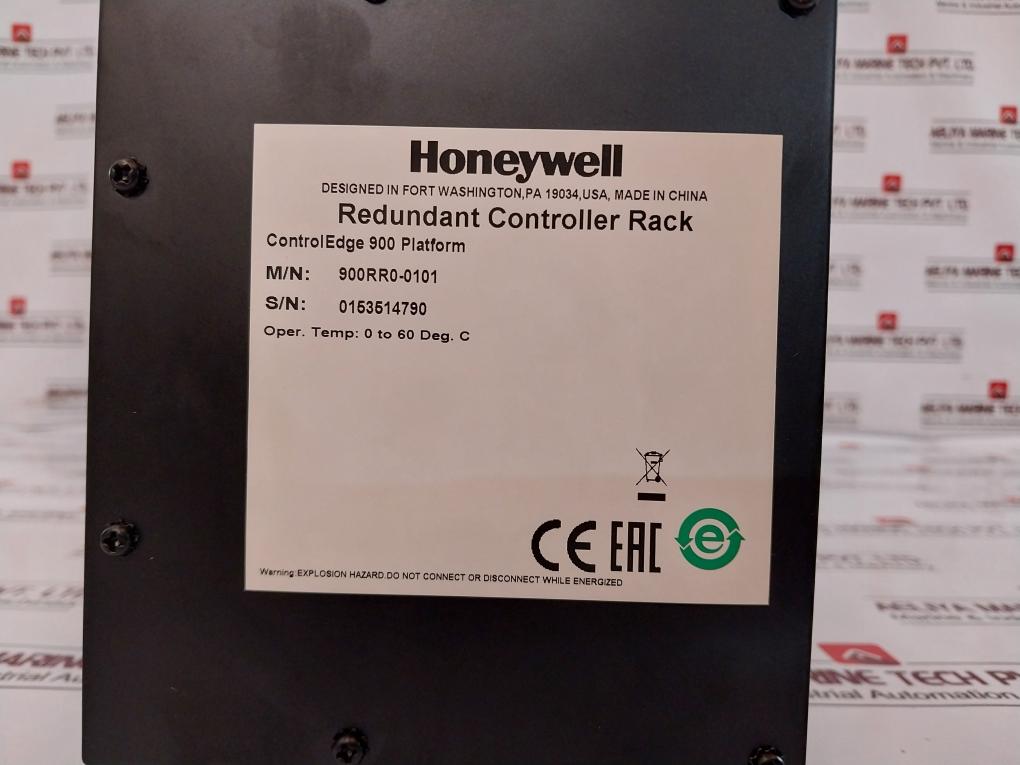 Honeywell 900Rr0-0101 Redundant Cpm Rack Controledge 900 Platform