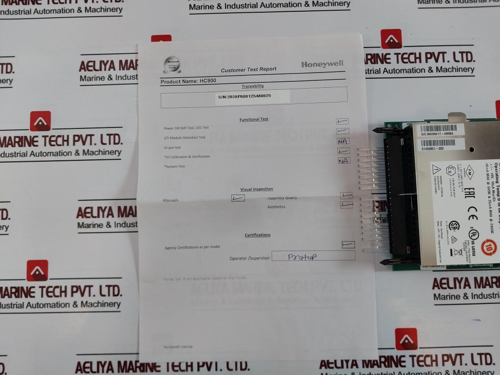 Honeywell 900A01-0202 ControlEdge 900 Platform Analog Input Universal AI 8 CH