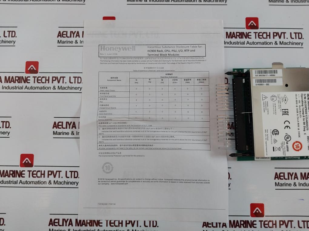 Honeywell 900A01-0202 ControlEdge 900 Platform Analog Input Universal AI 8 CH