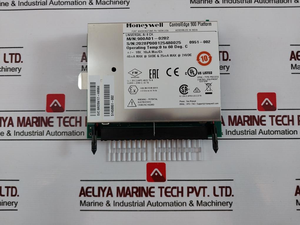 Honeywell 900A01-0202 ControlEdge 900 Platform Analog Input Universal AI 8 CH