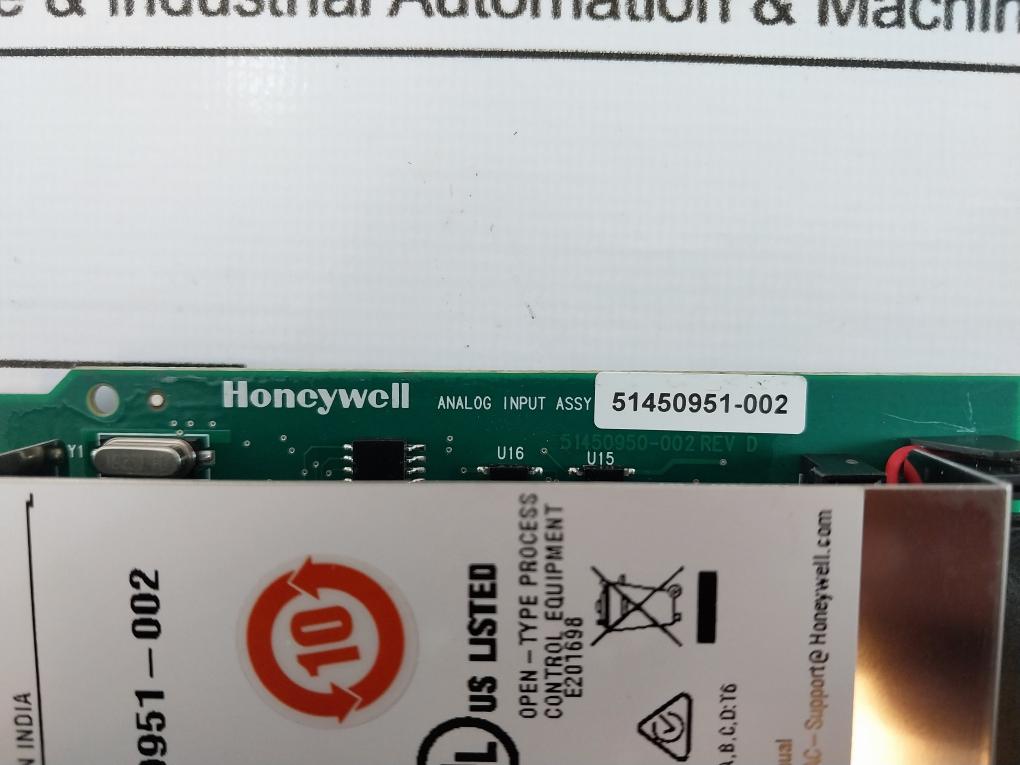 Honeywell 900a01-0202 Controledge 900 Platform Analog Input Universal Ai 8 Ch